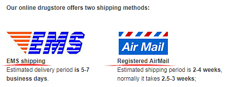 2 shipping methods